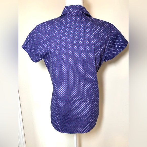 Roper Western Pearl Snap Front Short Sleeve Cotton Shirt Women Small - Picture 2 of 7